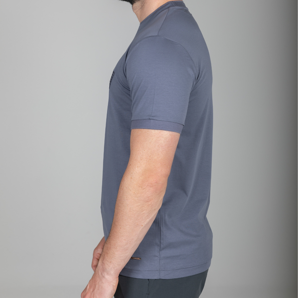 Premium Steel Grey Triangle T-Shirt