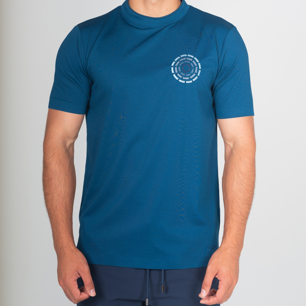 Navy Mixed Circles T-Shirt