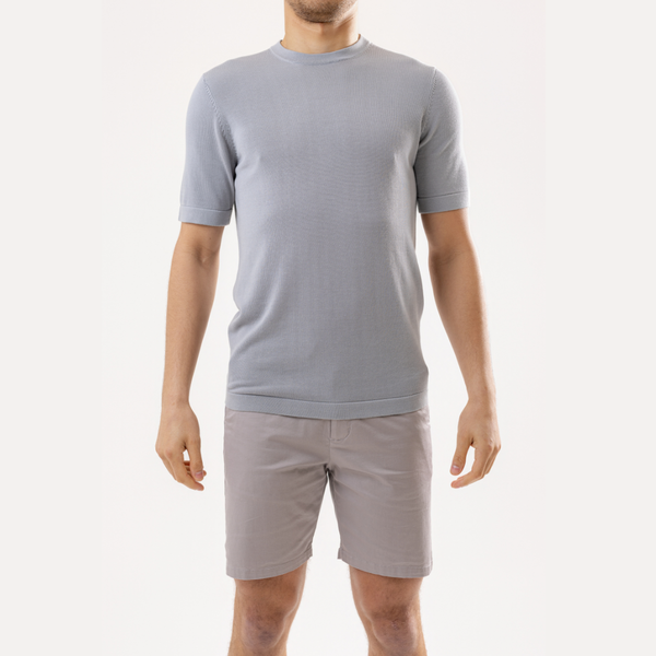Stone Cotton Silk T-Shirt