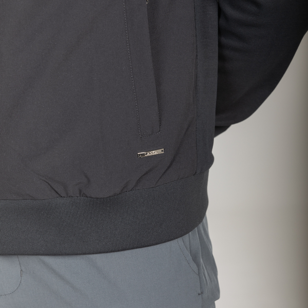 Black Hybrid Zip Jacket