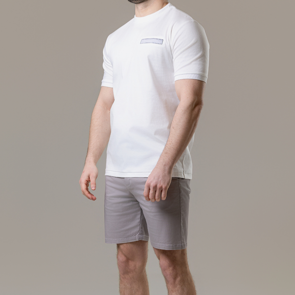White with Stone Pocket T-Shirt