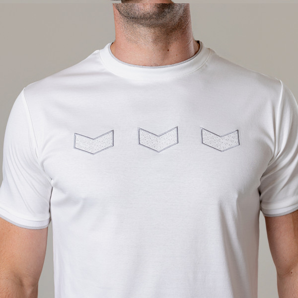 White Chevron T-Shirt
