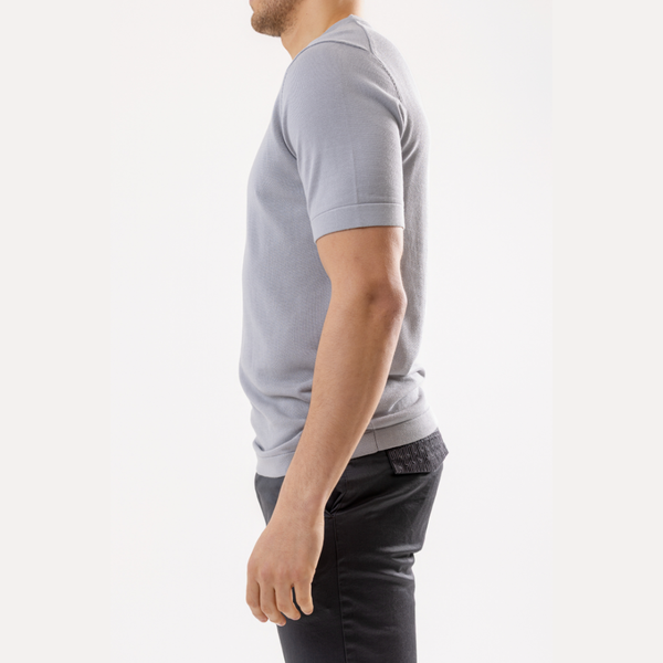 Stone Cotton Silk T-Shirt