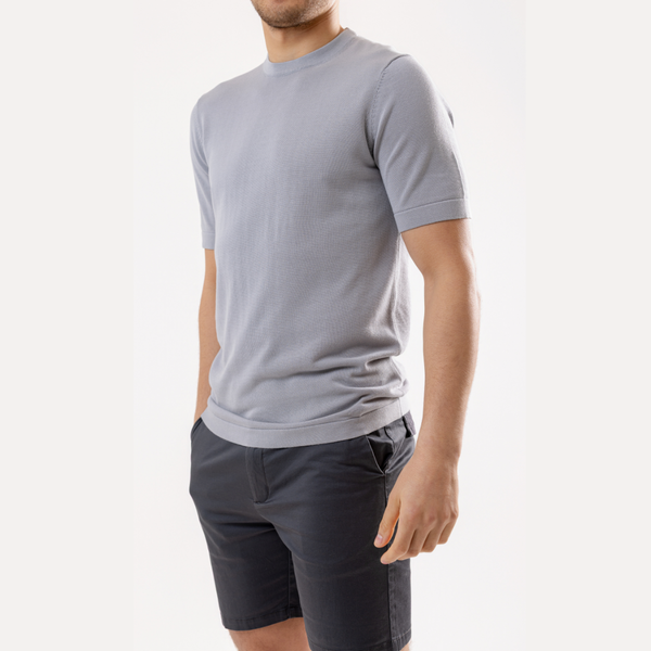 Stone Cotton Silk T-Shirt