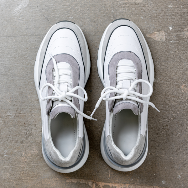 White & Grey Luxe Runners