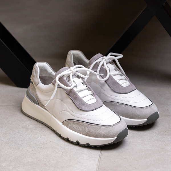 White & Grey Luxe Runners