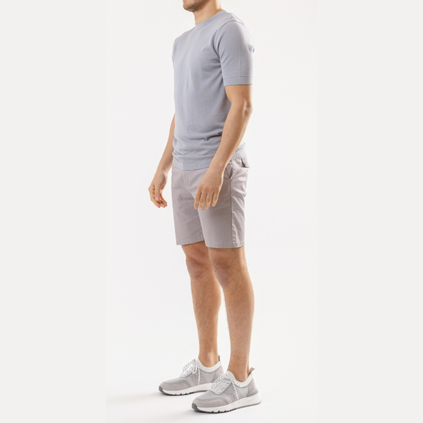 Stone Cotton Silk T-Shirt