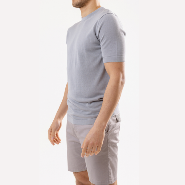 Stone Cotton Silk T-Shirt