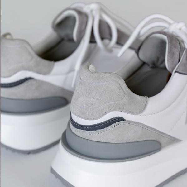 White & Grey Luxe Runners