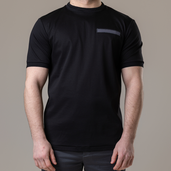 Black with Grey Pocket T-Shirt