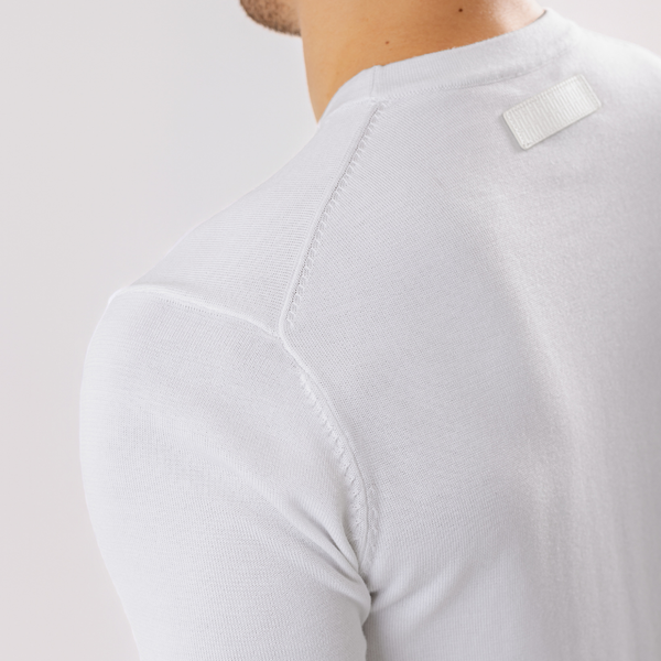 White Cotton Silk T-Shirt