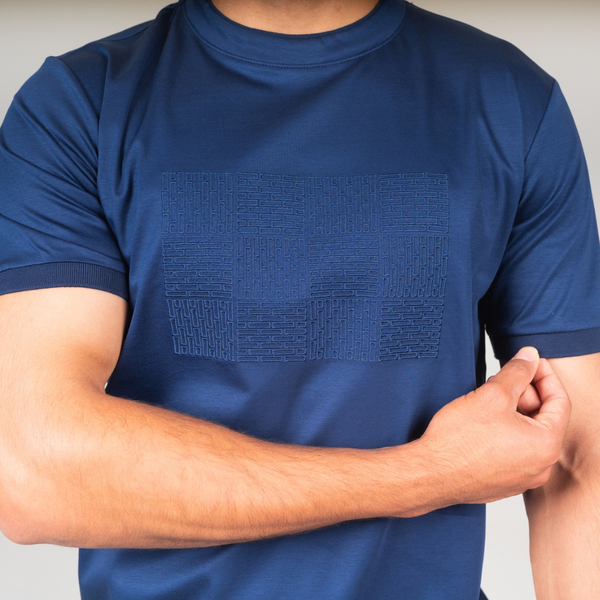 Navy Block T-Shirt