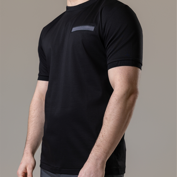 Black with Grey Pocket T-Shirt