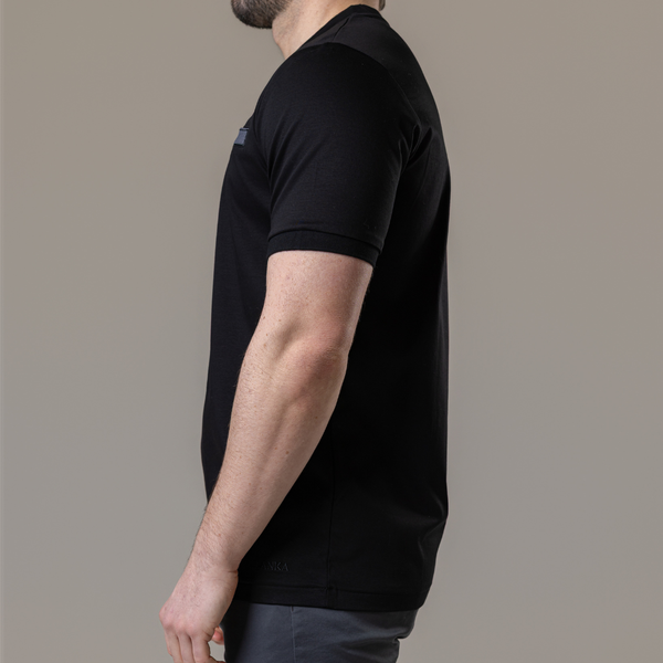 Black with Grey Pocket T-Shirt
