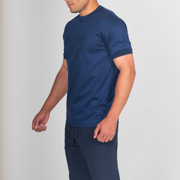 Navy Block T-Shirt