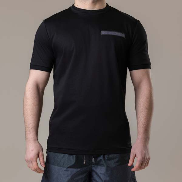 Black with Grey Pocket T-Shirt