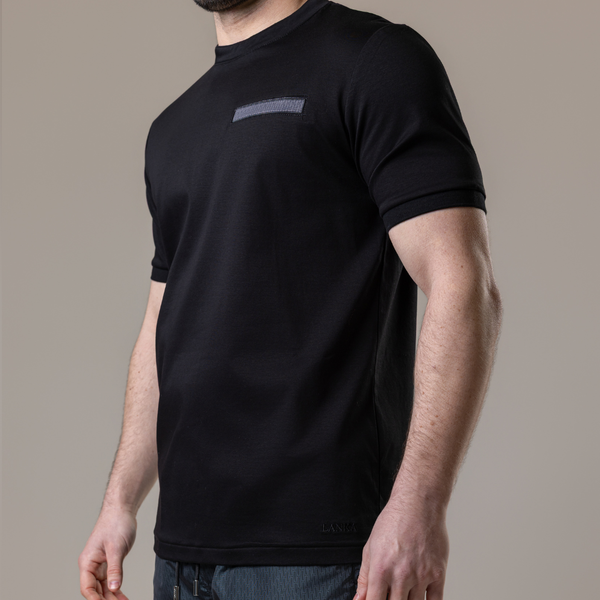 Black with Grey Pocket T-Shirt