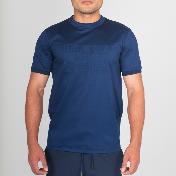 Navy Block T-Shirt