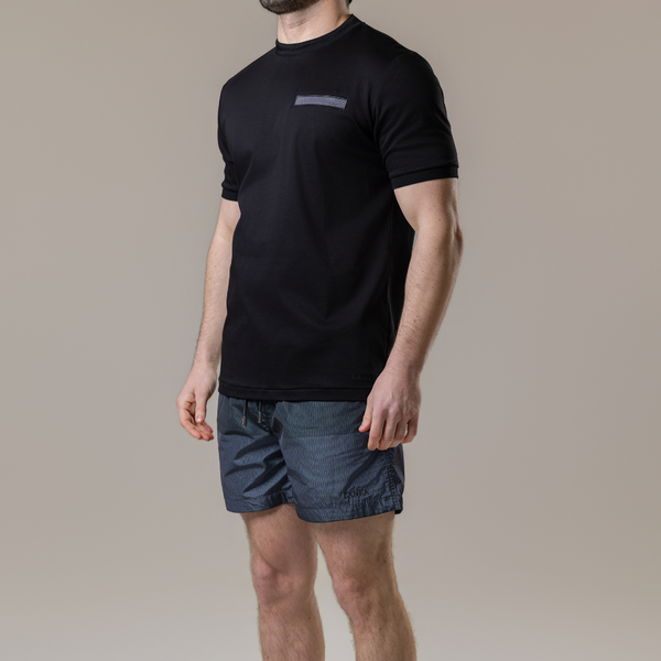 Black with Grey Pocket T-Shirt