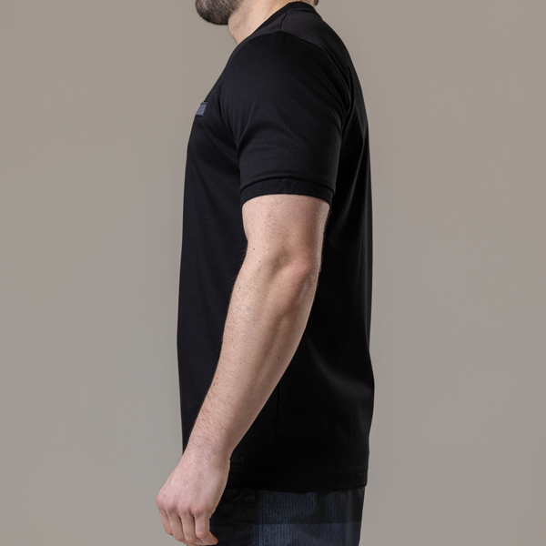 Black with Grey Pocket T-Shirt