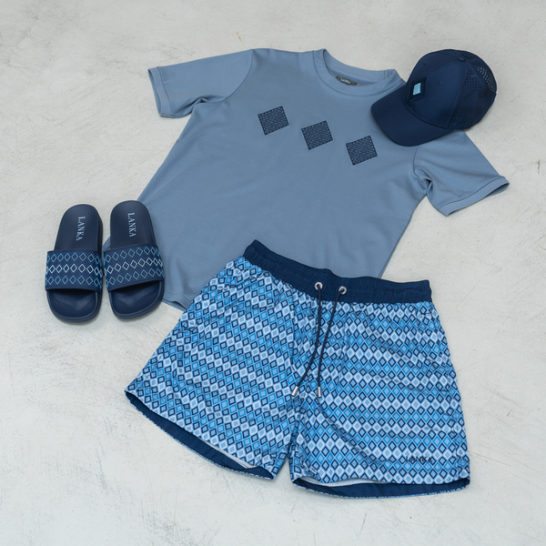 All Steel Blue Diamonds Set