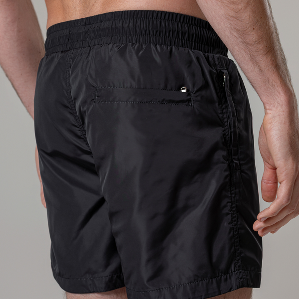 Black Chevron Swim Shorts