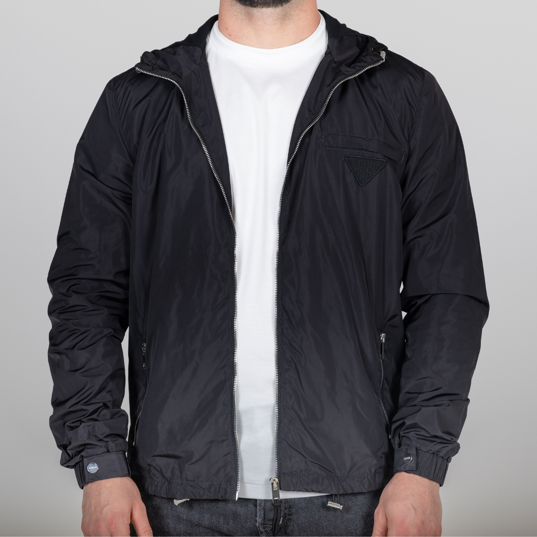 【LOHEN】V COLLAR LIGHT JACKET BLACK LOHEN ローヘン V COLLAR LIGHT JACKET / black Black Wind Breaker